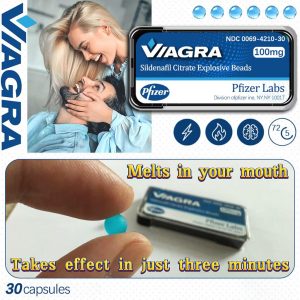 【Pfizer, Inc.】New technology formula 2026,VIAGRA Sildenafil Citrate Explosive Beads 100mg.